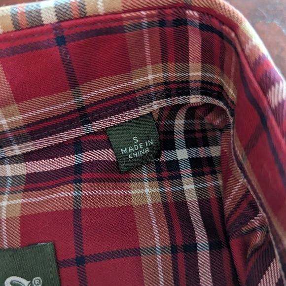 Orvis wrinkle free men's plaid button down shirt, size small, 100% cotton - Picture 7 of 10